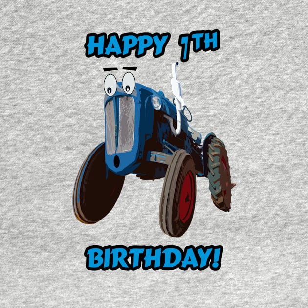 Happy 7th Birthday tractor design by seadogprints